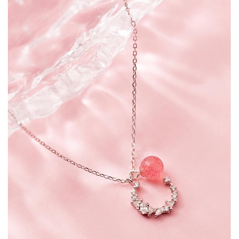 Vòng cổ Mặt Trăng Và Quả Dâu Ngọt Ngào Cho Nữ