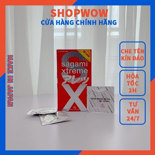Bao cao su sagami xtreme feel long, hộp 10 cái có gai tăng khoái cảm, kích thích cực mạnh