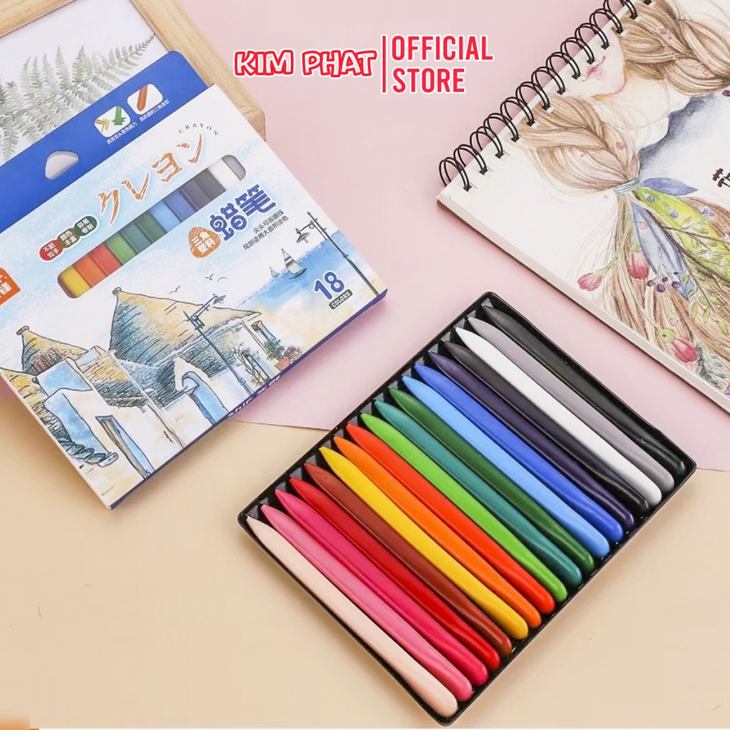 Bút sáp màu Hữu Cơ Không bẩn tay, an toàn cho bé SHIF