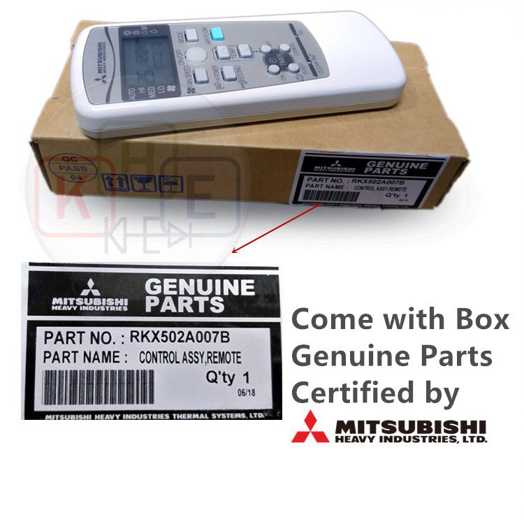 Điều Khiển Từ Xa 100% Cho Máy Lạnh Mitsubishi RKX502A007B / RKX502A007