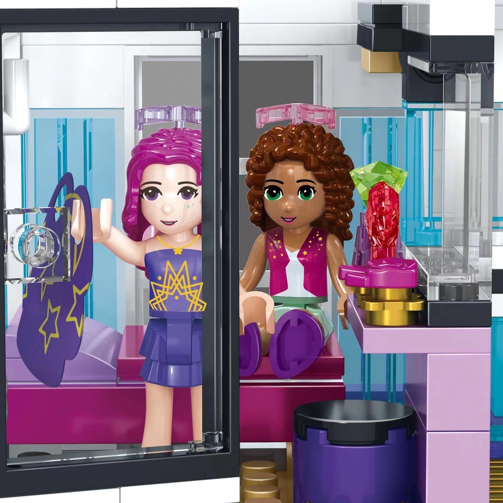 Đồ Chơi Lắp Ráp Kiểu Friends Cho Bé Gái Mô Hình Biệt Thự Ngôi Sao Livi's Pop Star House Với 760 Mảnh Ghép Model 3008