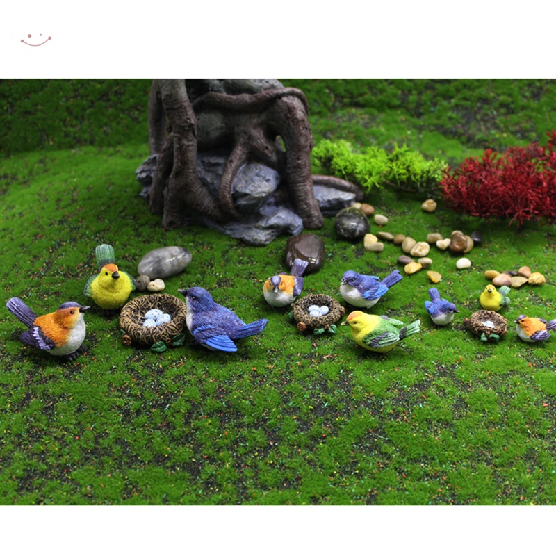 Tổ Chim Giả Bằng Resin Trang Trí Sân Vườn
