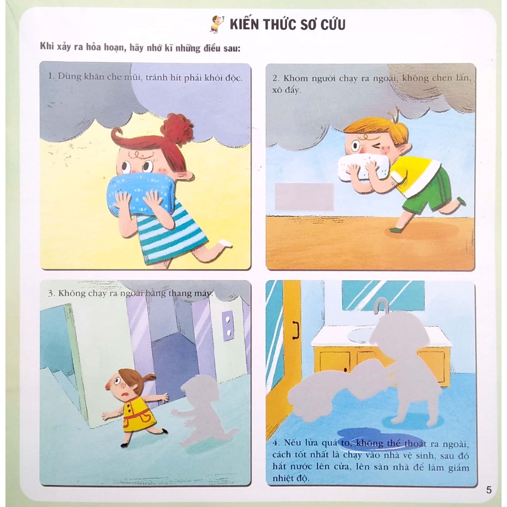 Sách - Sticker Kỹ Năng An Toàn Cho Bé - Sơ Cứu An Toàn (ND)