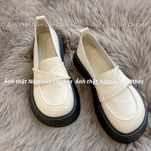 Giày nữ Oxford Giày da nữ đế bằng  Giày lolita Giày ulzzang thời trang Hàn Quốc Nấm Lùn Clothes