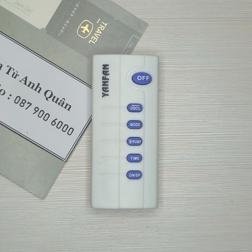 Remote quạt Yanfan - Điều khiển quạt Yanfan chính hãng tặng kèm pin
