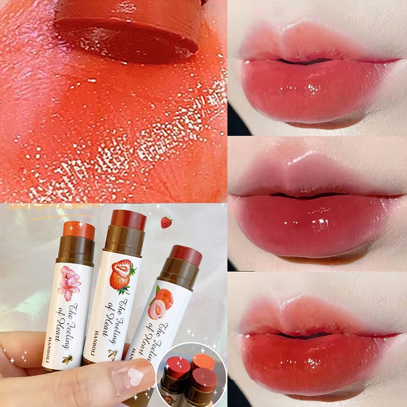 Set 3 Son Dưỡng Môi Vị Trái Cây Hydrat Hóa Không Bóng