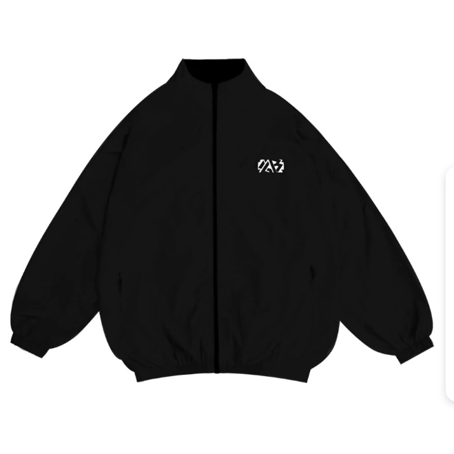 Áo Khoác Jacket Dù iGB #1 Unisex Form Rộng iGB Basic - Black Humanrace