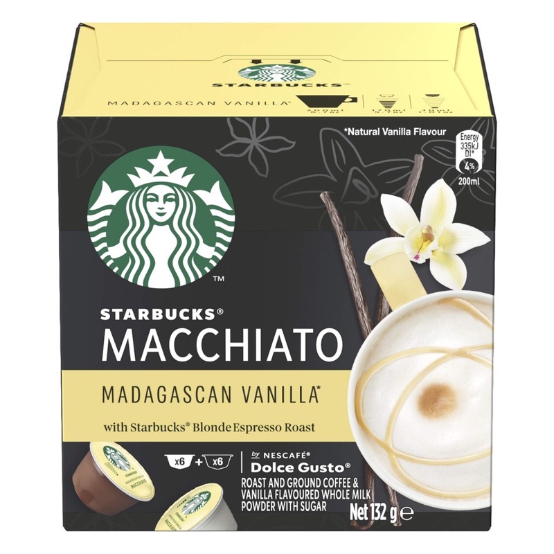 Cafe viên nén Dolce Gusto Starbuck vị Vanilla nhập khẩu