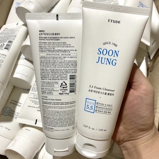 Sữa rửa mặt soon jung 5.5 foam cleanser etude house