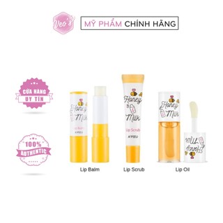 Tẩy da chết môi và Son dưỡng A’pieu Honey Milk