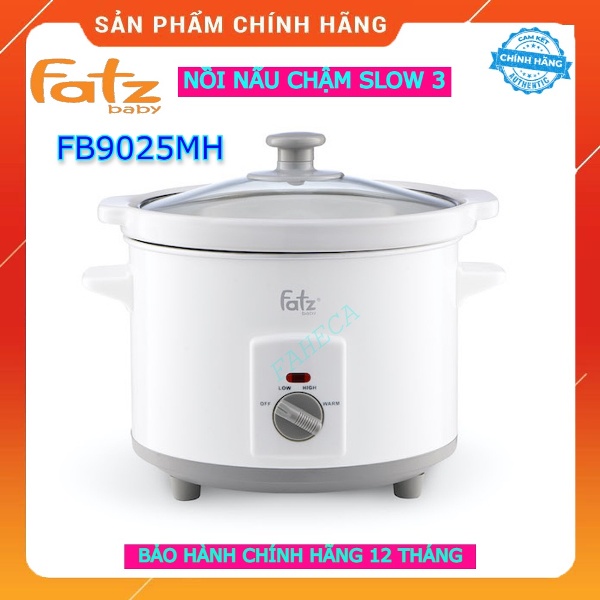 (BH 1 NĂM) Nồi nấu chậm thông minh 2.5L FATZ Fatzbaby SLOW 3 - FB9025MH