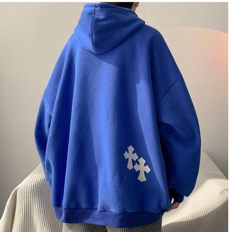 Áo Hoodie Tay Dài Dáng Rộng In Chữ Phong Cách Retro Mỹ Thời Trang Thu Đông 2022 Dành Cho Nam