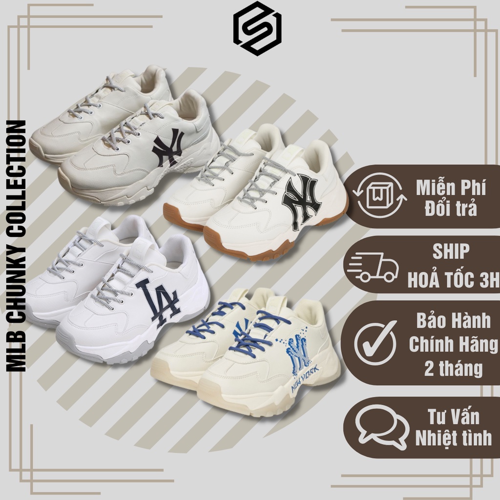 Giày Chunky MLB Ny Pixel 2022 độn đế Chính Hãng - Fak.e hoàn tiền