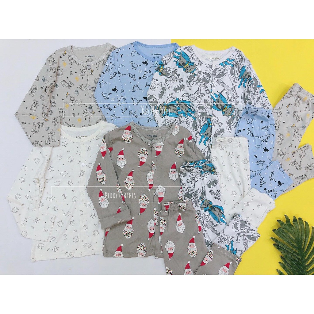 Bộ dài bé trai cài nút giữa chất cotton mềm mịn nhiều mẫu hàng hãng xuất dư