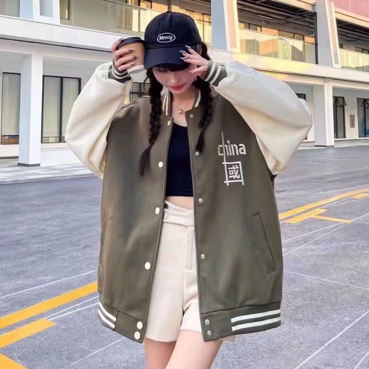 Áo Bomber Nam Giá Rẻ, Áo Khoác Nỉ Dày Dặn In Chữ China Trung Quốc Cực Chât Cho Nam Nữ.