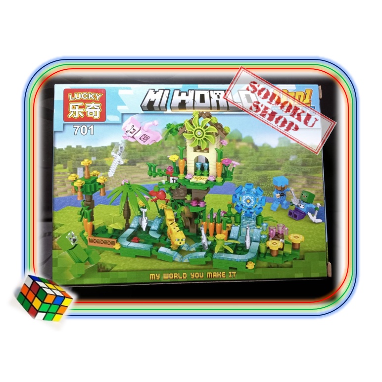 07044 Bộ Lego Xếp Hình Mini 4in1 Cho Bé, Lego Thành Phố Mi World