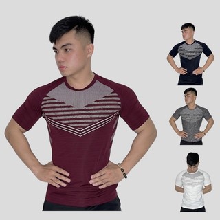Áo thun gym nam GYMSHAK, áo thun thể thao nam phom body cực chất