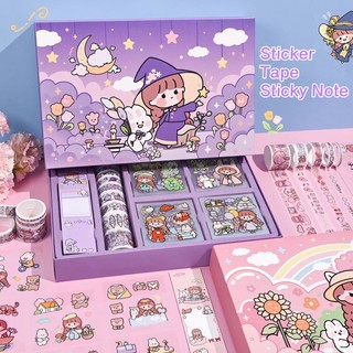 Hộp Sticker 100 Tấm Sitker Cute Sticker Cute 100 tấm sitker trang trí sổ tay