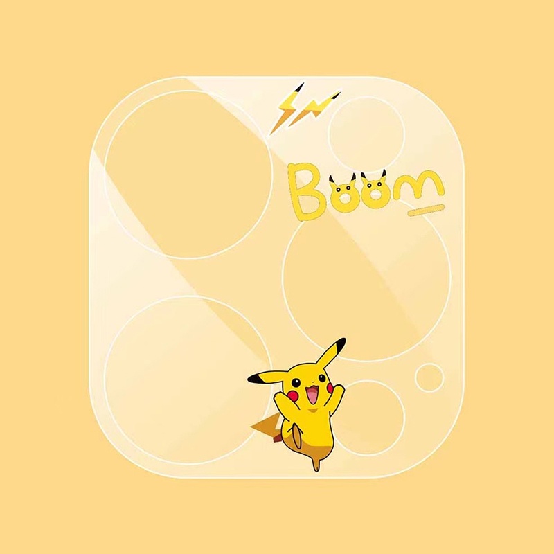 Kính Cường Lực Bảo Vệ Camera In Hình Hoạt Hình Đáng Yêu HD Cho iPhone 14 13 12 11 Pro Max Plus Sự Bảo Vệ