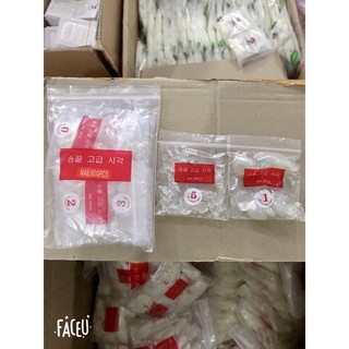 Móng úp chân 600móng/túi size từ 0 đến 9
