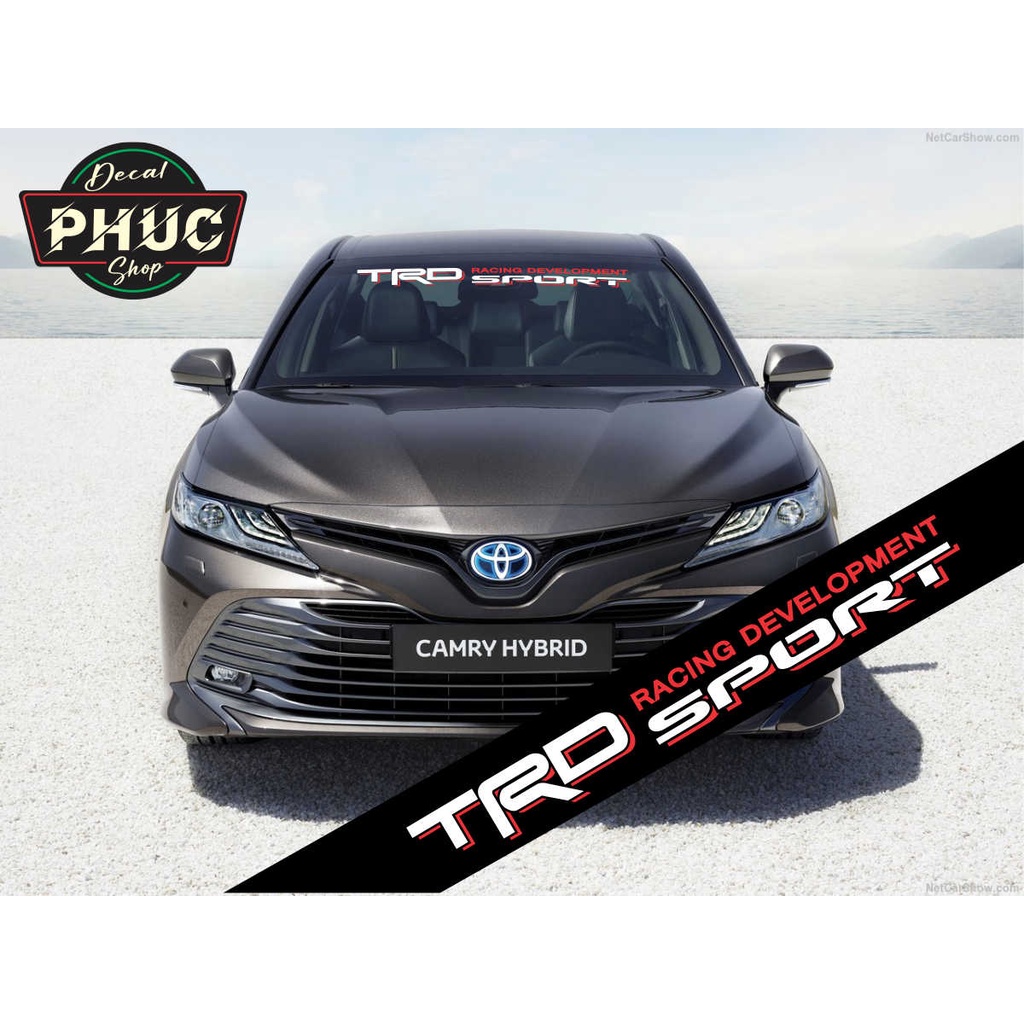 Tem dán kính lái chống nắng ô tô mẫu TRD Racing Development Sport