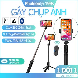 Gậy chụp ảnh 3 chân Tripod Mini có kèm nút BLUETOOTH kết nối phạm vi 10m