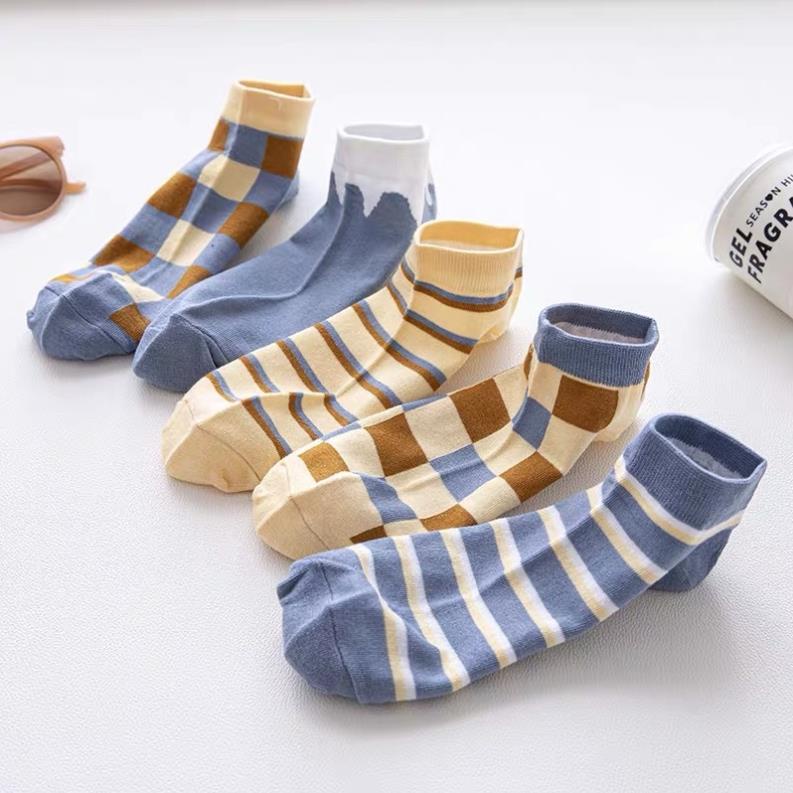 Tất Caro cổ ngắn Softie nam nữ chất vải cotton co giãn bốn chiều thoáng khí tt7