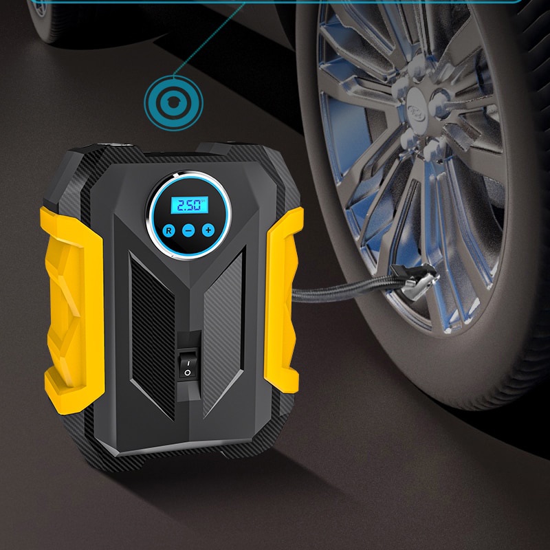 Bơm Xe Hơi 5 Chỗ - 7 Chỗ 150PSI, Bơm Lốp Ô Tô, Xe Hơi Điện Tử Tự Ngắt 12V