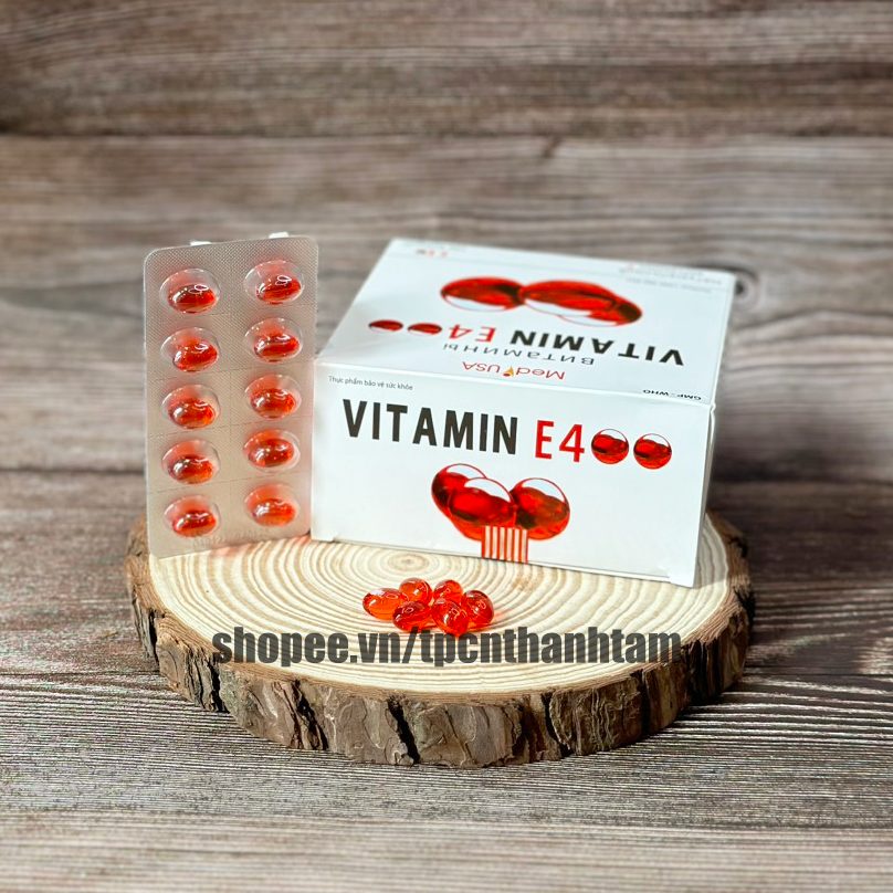 Viên uống VITAMINE ĐỎ bổ sung vitamin E giúp làm đẹp da, trắng da, hồi phục da nhăn nheo- Hộp 100 viên | BigBuy360 - bigbuy360.vn