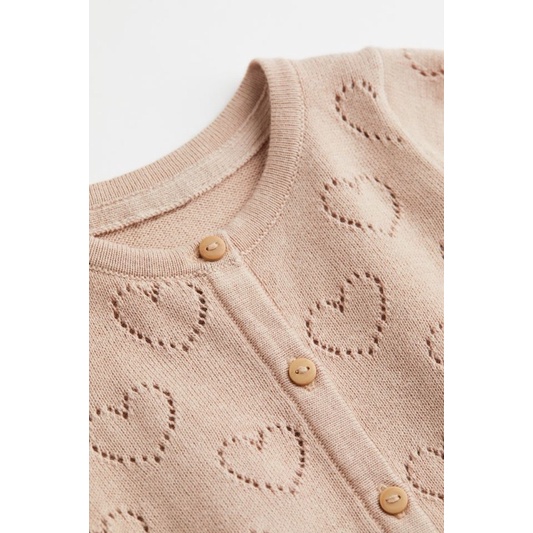 Áo cardigan len bé gái HM auth