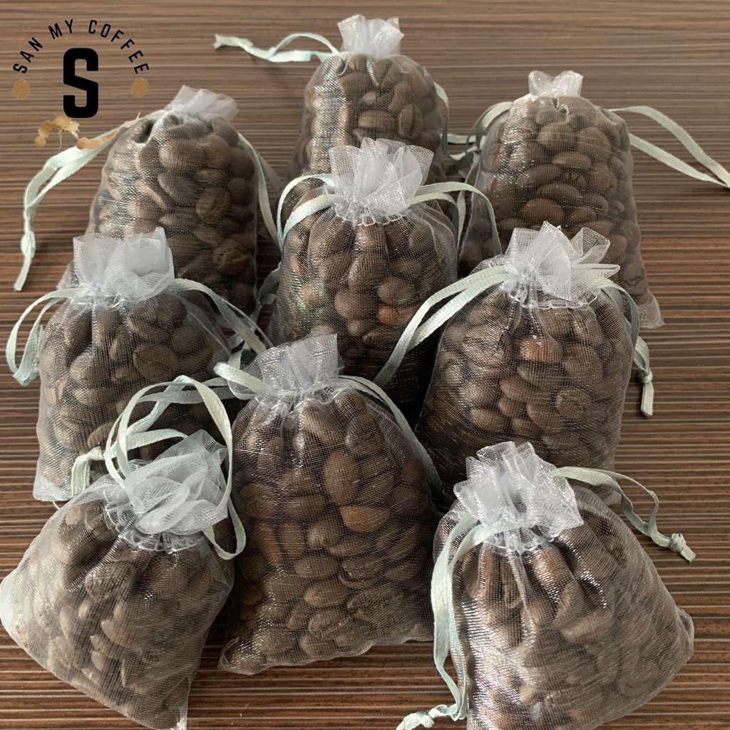 Túi Thơm Cà Phê Nguyên Chất 100% Hạt Cafe Khử Mùi Xe Ô Tô, Tủ Lạnh, Phòng Ngủ