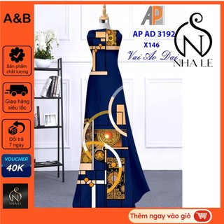 Vải may áo dài in 3d họa tiết lập thể