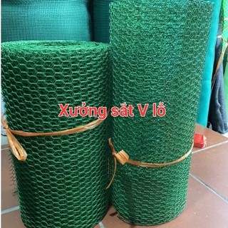 Lưới sắt bọc nhựa mắt cáo màu xanh,LƯới mắt cáo quây chuồng gà vịt ,,,