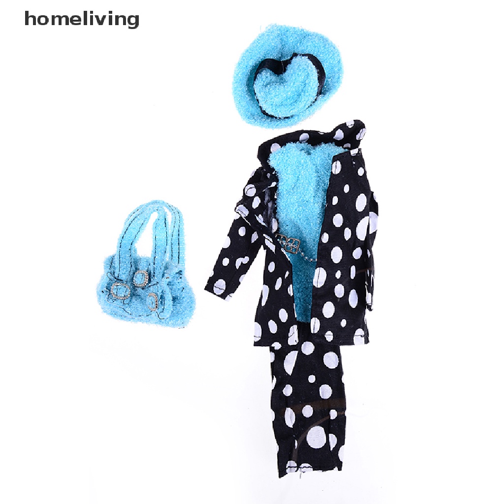 Bộ 5 Món Áo Khoác + Túi + Nón Cho Búp Bê Tỉ Lệ 1 / 6 11 '' 30cm