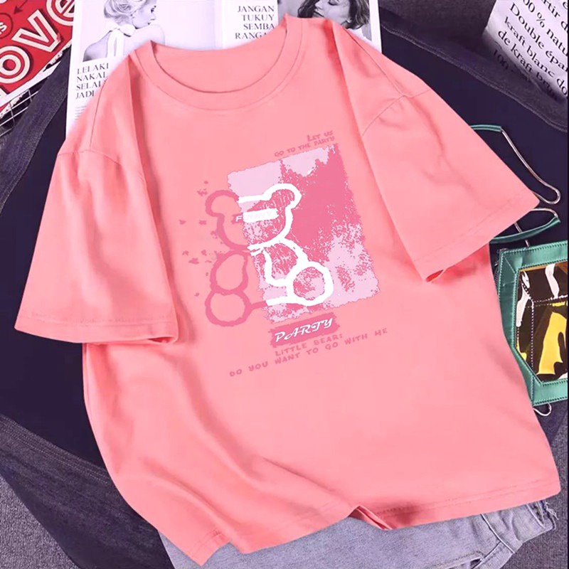 NRVP Áo Thun Unisex Mùa Hè Dáng Suông Tay Cộc Phong Cách Hàn Quốc Cho Nam Nữ