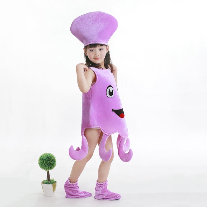 Bộ Đồ Hóa Trang Bạch Tuộc / Bạch Tuộc Ba Chiều Dễ Thương Cho Bé