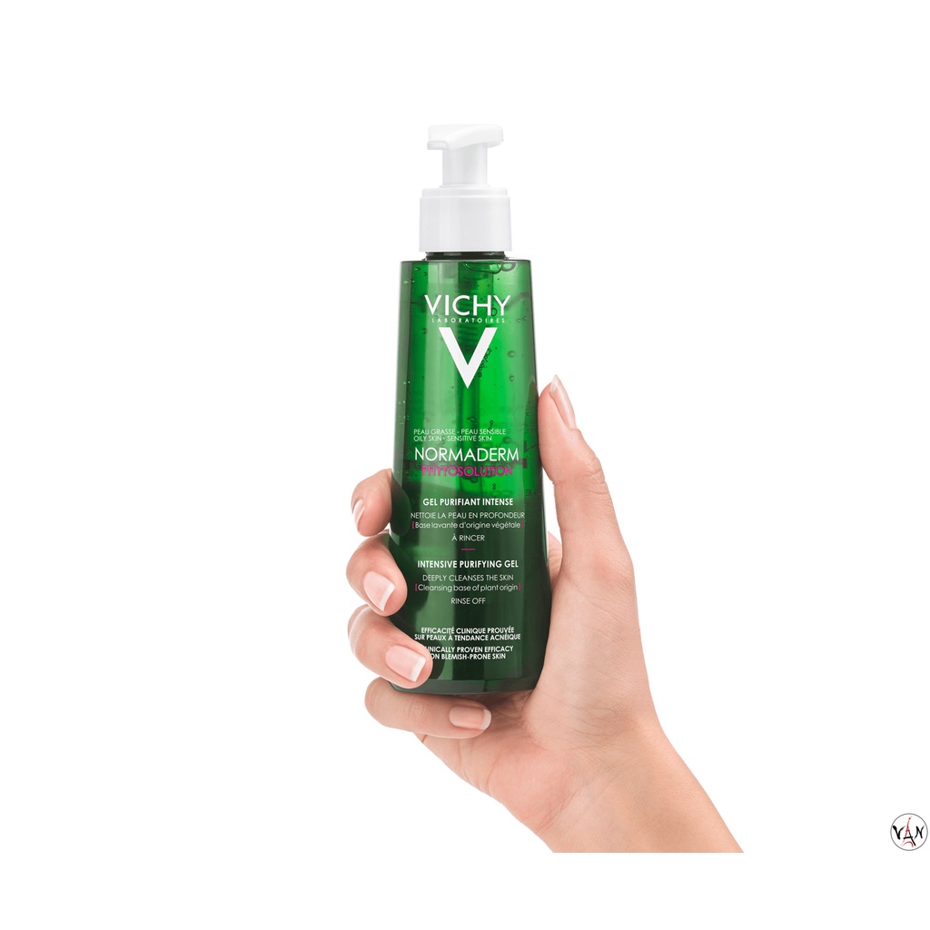 Vichy Sữa rửa mặt dạng gel Normaderm Phytosolution Intensive Purifying Gel (400ml-200ml)