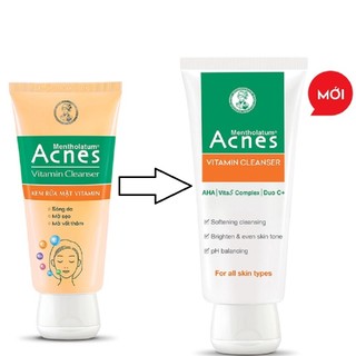 Sữa Rửa Mặt Nữ 100G Acnes Vitamin Cleanser, Với uxu.vn Tất Cả Là Chính Hãng.