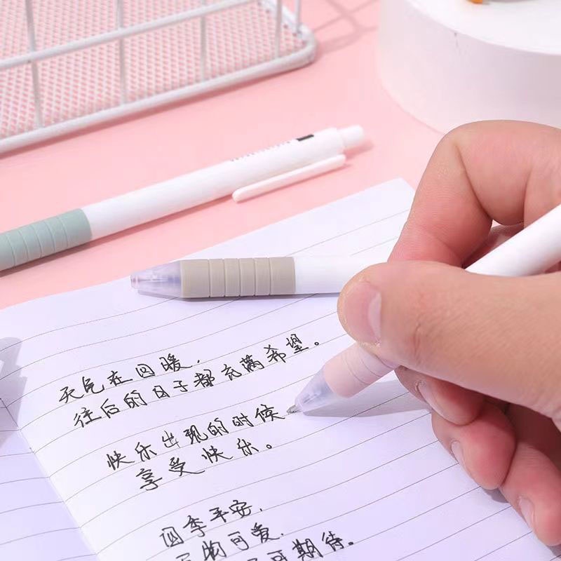 Set 6 Bút Bi Mực Đen Ngòi 0.5mm