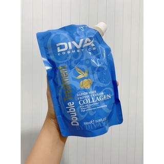 Kem hấp ủ phục hồi tóc Diva colagen 500ml