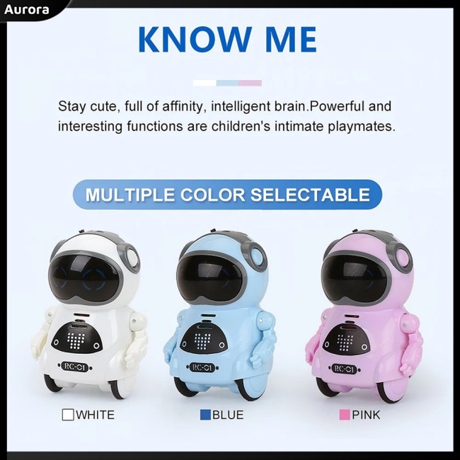 Robot Đồ Chơi Thông Minh Mini Phát Nhạc Và Giọng Nói Đa Năng Cho Trẻ Em