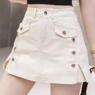 Quần short túi hộp hai nút, gomboutique77 hai màu 🍃🍃🍃, Quần Short Nữ Cạp V Siêu Cao