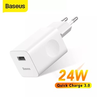  Củ sạc nhanh 24W qc 3.0 Baseus Cục sạc USB trang bị mạch chống quá tải cho samsung xiaomi oppo 