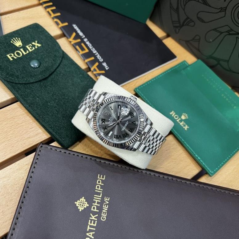 Đồng hồ nam Rolex size 41mm dây thép xịn.