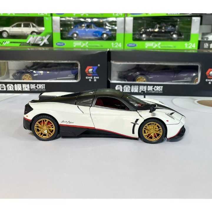 Mô hình xe kim loại PAGANI HUAYRA Roadster tỉ lệ 1:24 hãng Chezhi cực đẹp, xe đồ chơi để bàn trang trí, xe mô hình 1:32