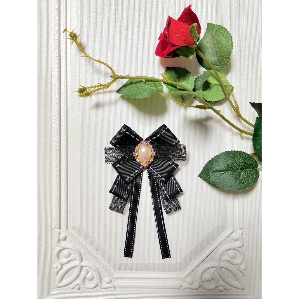 Nơ cài áo tag cài áo vintage