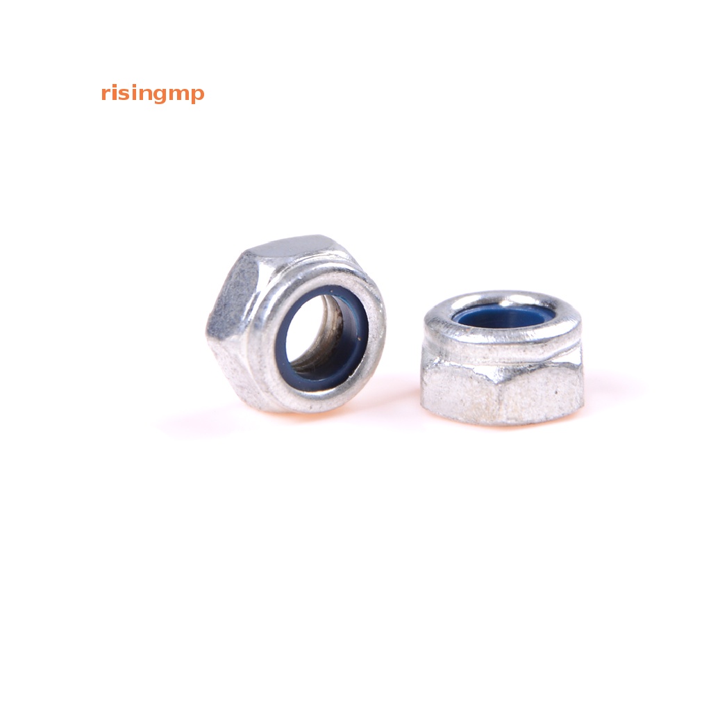 Set 50 Đai Ốc Khóa Tự Khóa Mạ Kẽm DIN985 M3 M4 M5 M6