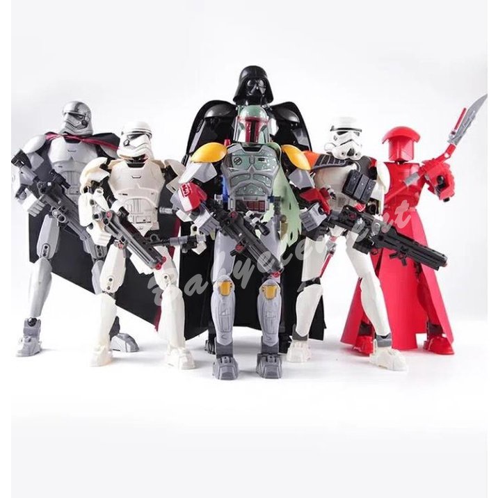 Bộ Đồ Chơi Lắp Ráp Mô Hình Hiệp Sĩ Vader Storm White Force Series Star Wars Màu Đen