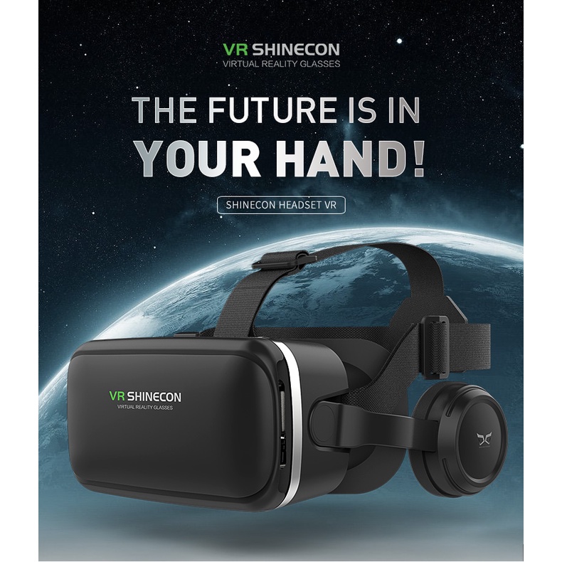 Kính Thực Tế Ảo VR Shinecon 3D Tương Thích Với iPhone Và Android Phone G10 Metaverse VR