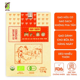 Gạo hữu cơ Nàng Thơm Mr.Bo Hộp 1,5kg